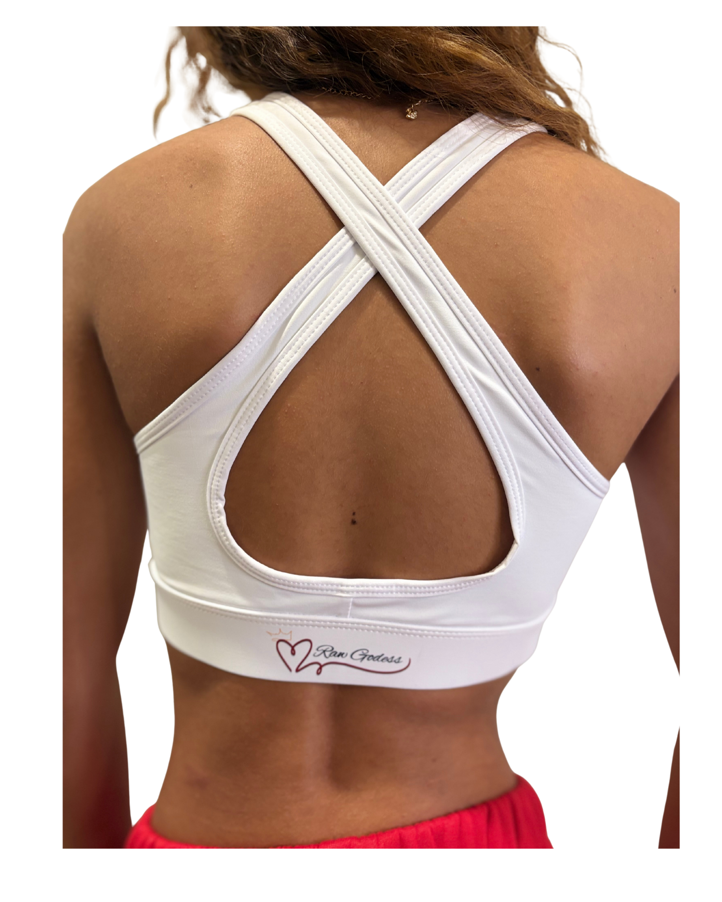 RAW GODDESS Sacred Heart Cross back Bra