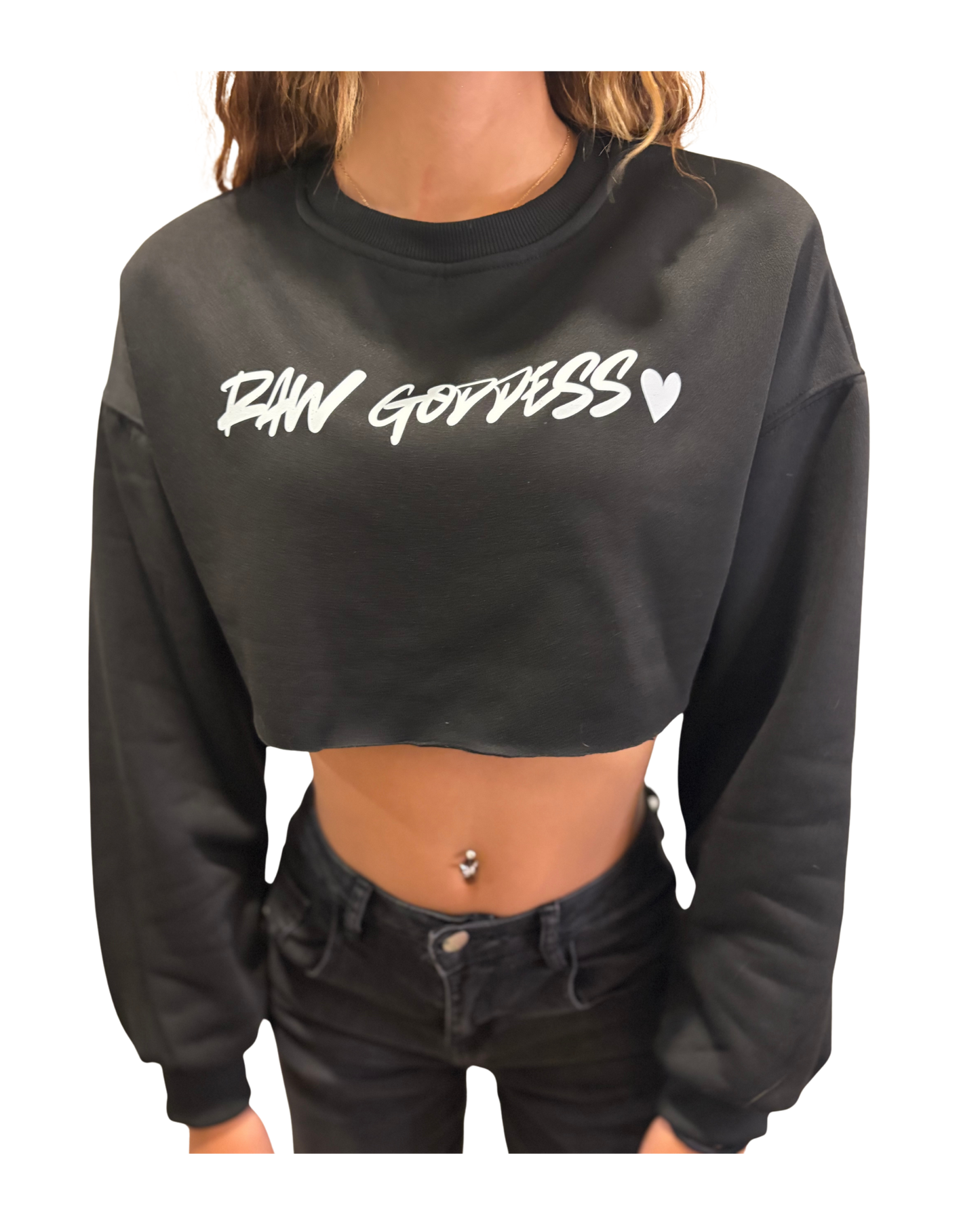 Raw Goddess Crop Sweater
